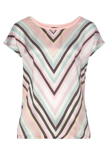 LAURA SCOTT Shirtbluse aus glänzendem Satin mehr Riesige Rabatte