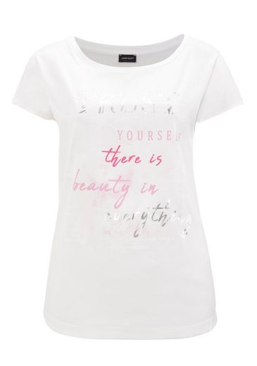 LAURA SCOTT Shirtbluse aus Satin mit dezentem Aufdruck mehr zollfrei