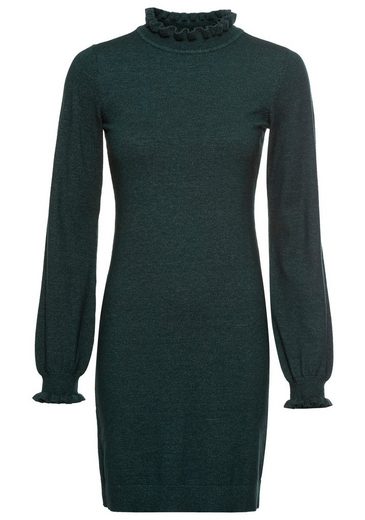 LAURA SCOTT Strickkleid mit femininem Rüschenkragen - NEUE KOLLEKTION mehr Fabrik Onlineshop