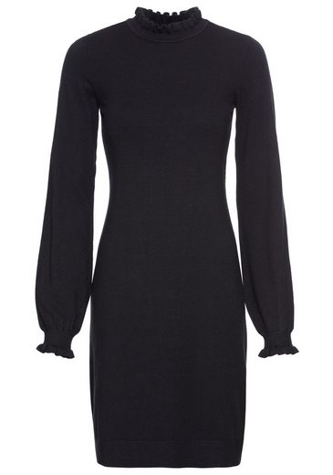LAURA SCOTT Strickkleid mit femininem Rüschenkragen - NEUE KOLLEKTION mehr Fabrik Onlineshop