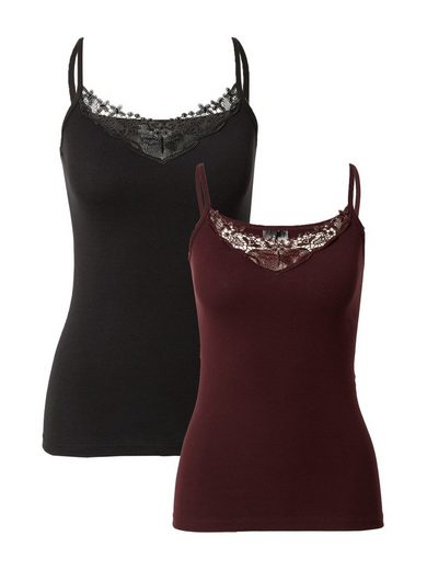 ONLY Spitzentop ONLKIRA LACE SINGLET 2PACK NOOS 2er-Pack mehr Sonderangebot