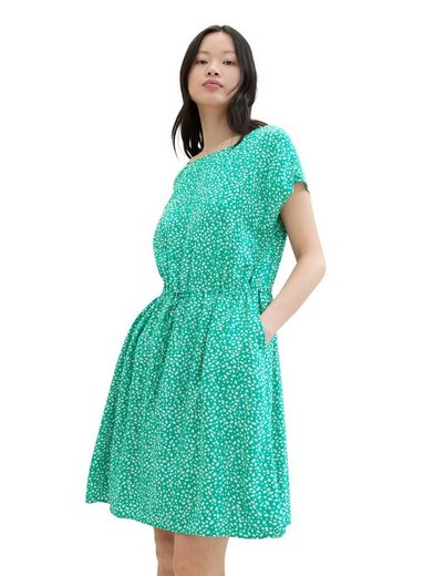 TOM TAILOR DENIM Druckkleid im Midi-Look und mit Eingrifftaschen mehr Kauf eins, bekomm eins gratis