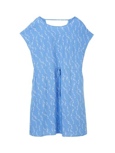TOM TAILOR DENIM Druckkleid im Midi-Look und mit Eingrifftaschen mehr Kauf eins, bekomm eins gratis