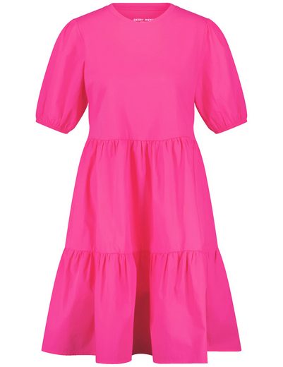 GERRY WEBER Midikleid Baumwollkleid mit gestuftem Rockteil mehr Kostenlose Rückgabe