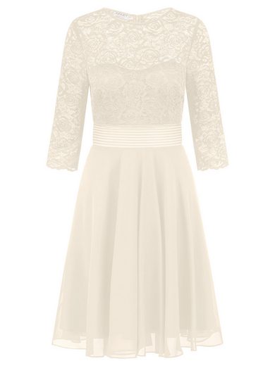 APART Cocktailkleid im Materialmix aus weicher elastischer Spitze und Chiffon mehr Letzter Tag