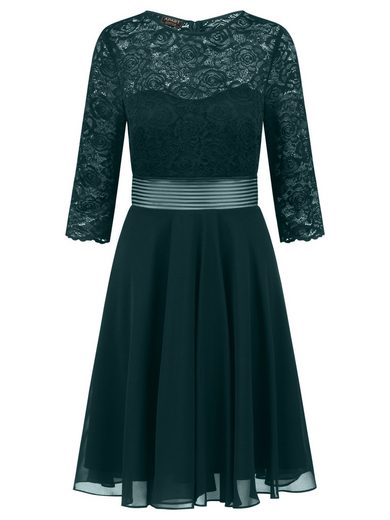 APART Cocktailkleid im Materialmix aus weicher elastischer Spitze und Chiffon mehr Letzter Tag