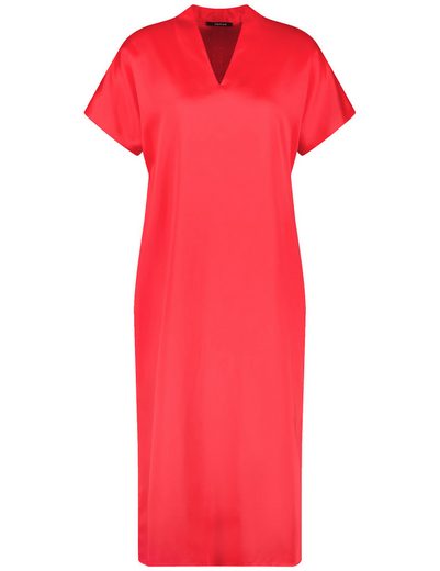 TAIFUN Minikleid Fließendes Midikleid mit V-Ausschnitt mehr Fabrik Onlineshop