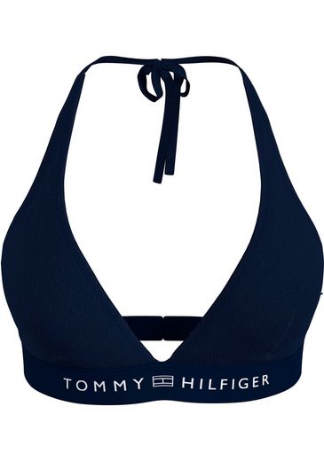 TOMMY HILFIGER SWIMWEAR Triangel-Bikini-Top TRIANGLE FIXED RP mit Logoschriftzug mehr Saisonschlussverkauf
