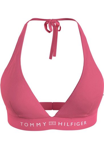 TOMMY HILFIGER SWIMWEAR Triangel-Bikini-Top TRIANGLE FIXED RP mit Logoschriftzug mehr Black Friday
