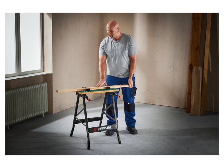 PARKSIDE® Werk- und Spanntisch, 150 kg, zusammenklappbar Super Sparpreis