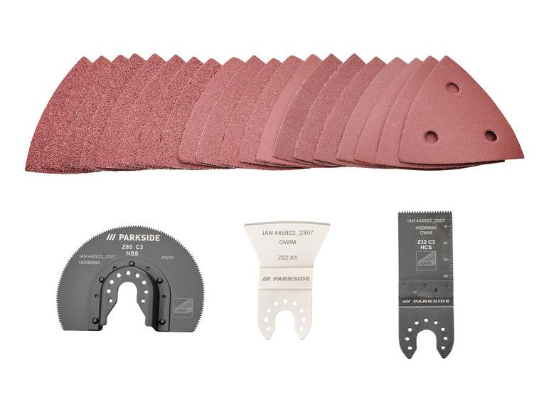 PARKSIDE® Zubehör für Multifunktionswerkzeug Kostenlose Rückgabe
