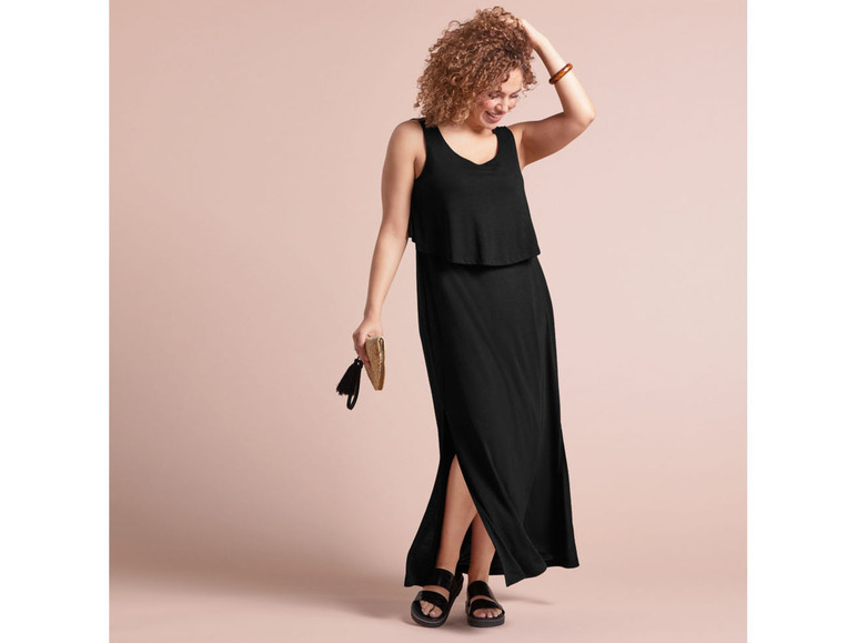 esmara® Damen Maxikleid mit langen Seitenschlitzen zollfrei