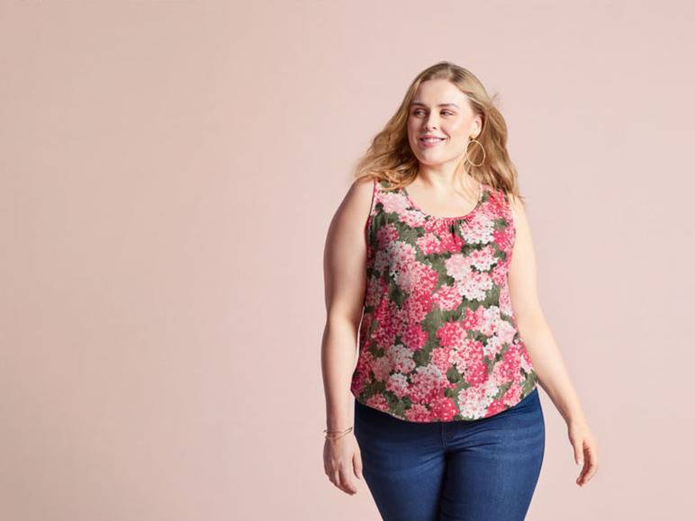 esmara® Damen Top, leger geschnitten, mit Gummizug am Saum Online