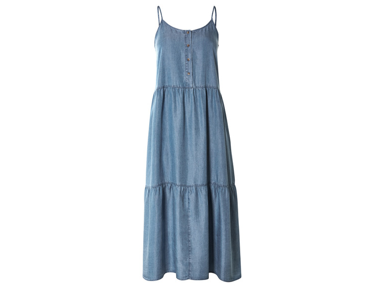 esmara® Damen Midikleid, mit Knopfleiste Hotsell