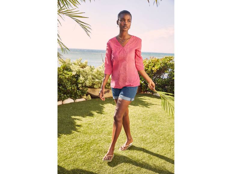 esmara® Damen Jeansshorts, mit Krempeloptik am Beinabschluss Preisnachlass