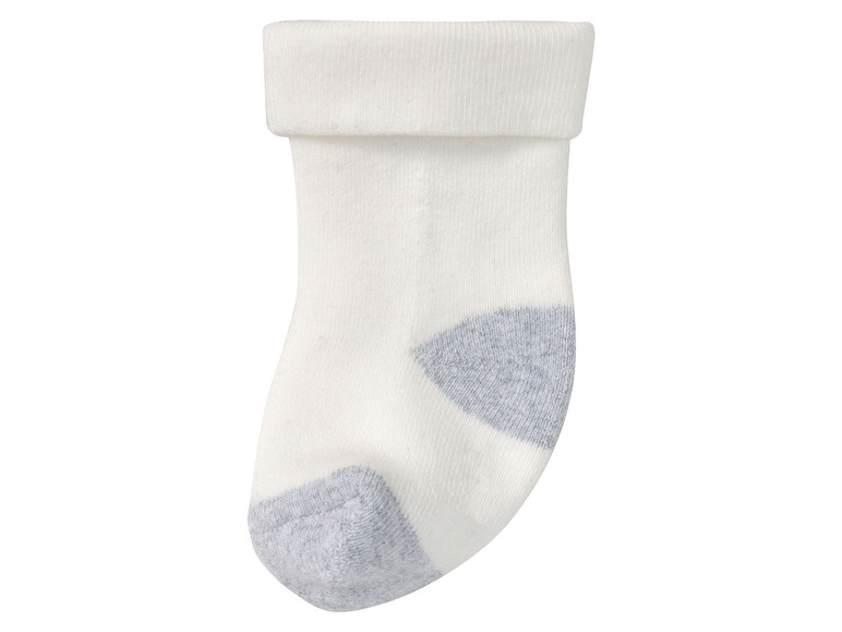 lupilu® Baby Thermo-Socken, 5 Paar, mit hohem Baumwollanteil, weiß/grau Weihnachtsangebot