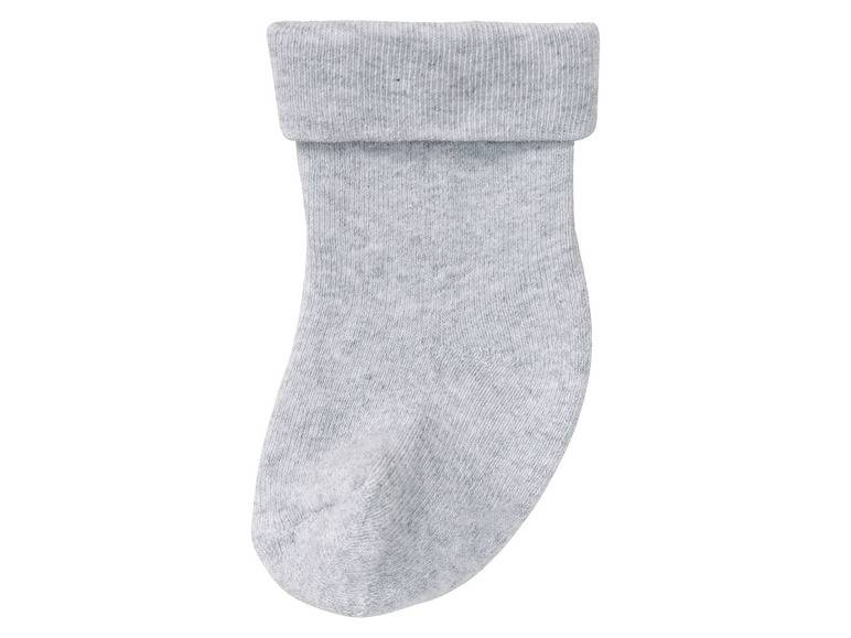 lupilu® Baby Thermo-Socken, 5 Paar, mit hohem Baumwollanteil, weiß/grau Weihnachtsangebot