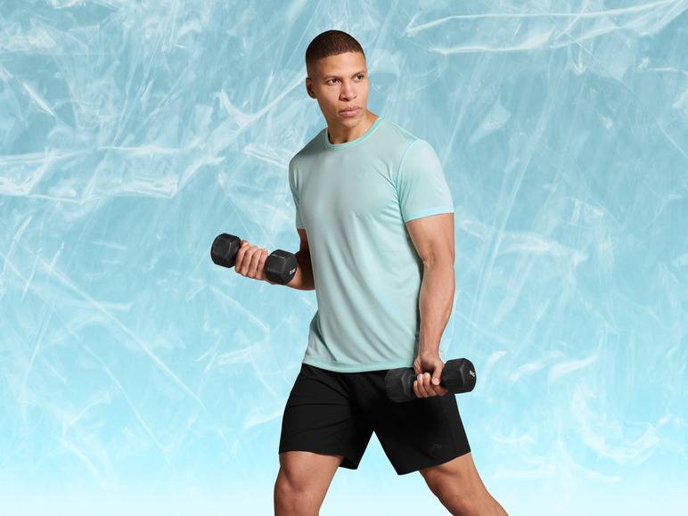 CRIVIT Herren Funktionsshirt, kurzarm, schnelltrocknend Vatertagsangebot