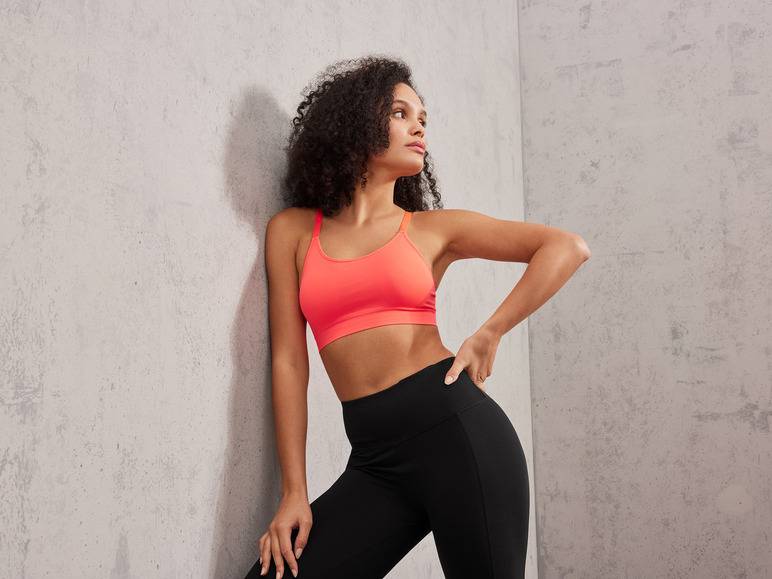 CRIVIT Damen Sport Bustier, Medium Level, seamless Jubiläumsangebot