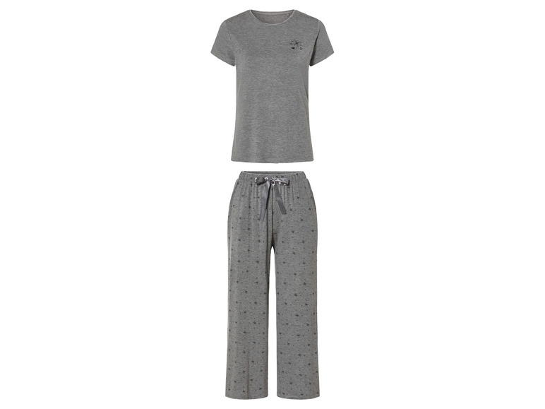 esmara® Damen Pyjama in moderner 7/8-Culotte-Passform Top Angebot