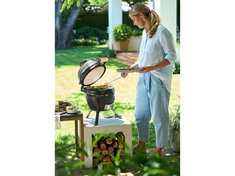 GRILLMEISTER Holzkohle Keramikgrill, Ø 26,5 cm Speichern exportieren