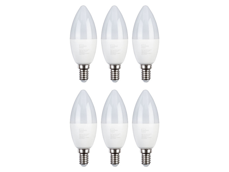 LIVARNO home Leuchtmittel, 6 Stück, GU10 / E27 / E14 Limitierter Zeitrabatt