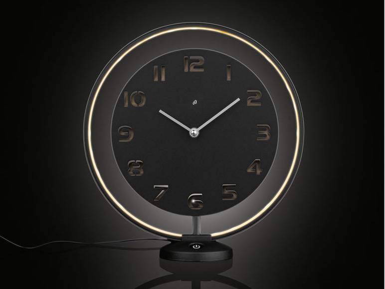 AURIOL® Tischuhr, mit LED-Leuchtring Günstig kaufen