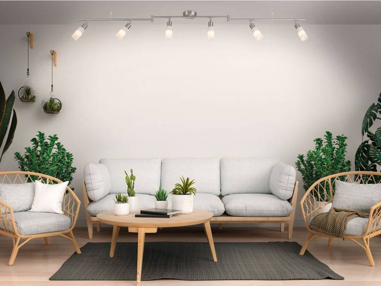 LIVARNO home LED-Deckenleuchte, schwenkbare Arme, 6 LEDs Flash Sale