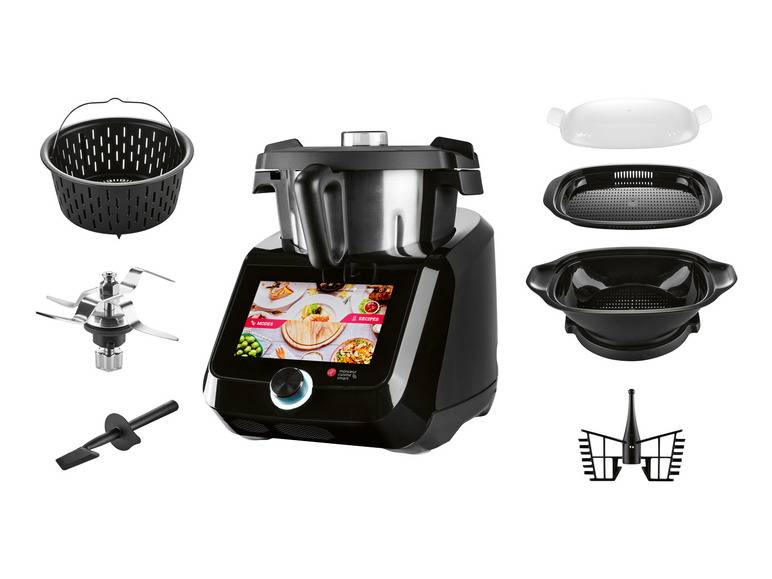 SILVERCREST® KITCHEN TOOLS Monsieur Cuisine Smart SKMS 1200 B1 Black Preisnachlass