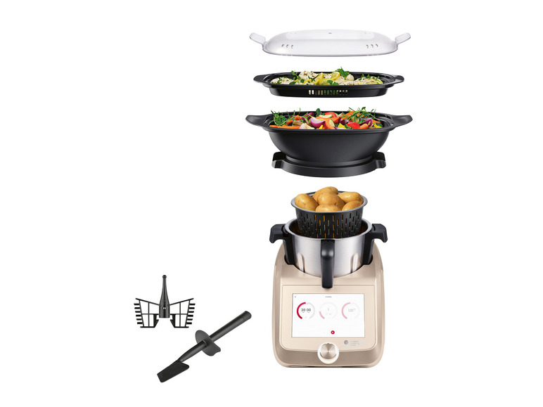 SILVERCREST® KITCHEN TOOLS Monsieur Cuisine Smart SKMS 1200 B1 Champagner Black Friday
