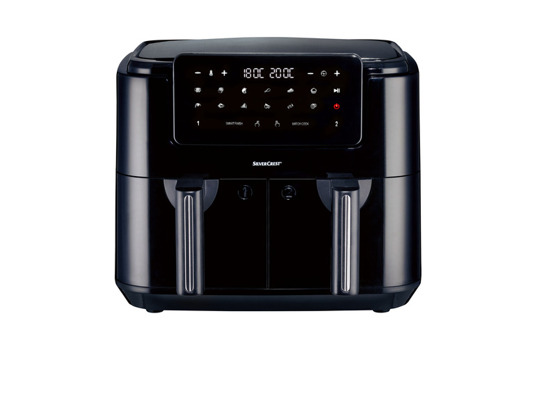 SILVERCREST® KITCHEN TOOLS Doppelzonen Heißtluftfritteuse »A1 SHLFDD 2400«, 2200–2600 W Letzte 2 Tage