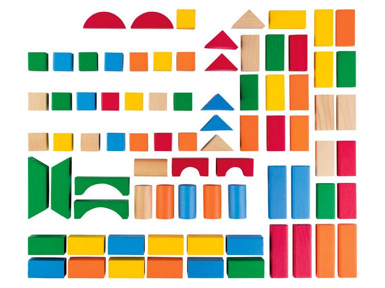 Playtive Bausteinset, aus Holz Sonderangebot der Fabrik