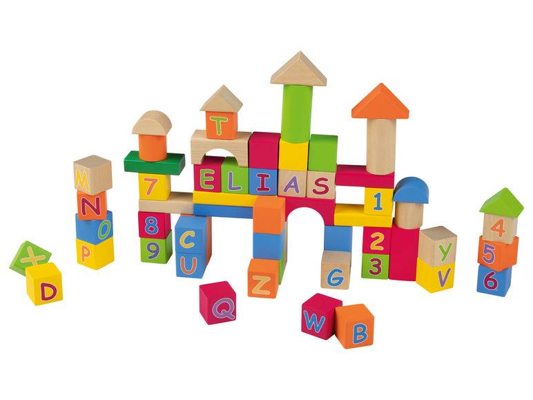 Playtive Bausteinset, aus Holz Sonderangebot der Fabrik