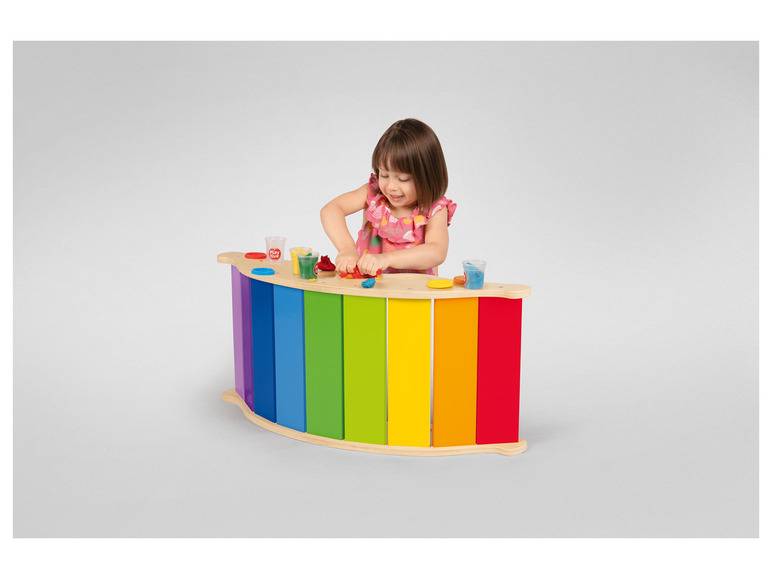 Playtive Holz Balancewippe, in Regenbogenfarben Riesige Rabatte