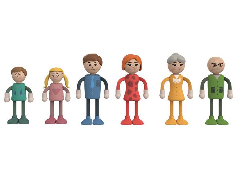 Playtive Holz Miniaturmöbel- und Puppen-Set, Modell 2022 Outlet