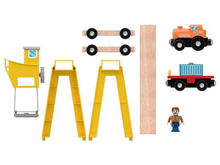 Playtive Eisenbahn Erweiterungs-Set, mit Buchenholz Limitierter Zeitrabatt