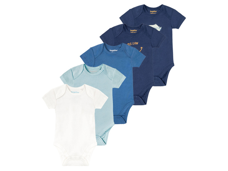 lupilu® Baby Body, 5er Set, kurzarm, reine Bio-Baumwolle Fabrik Onlineshop