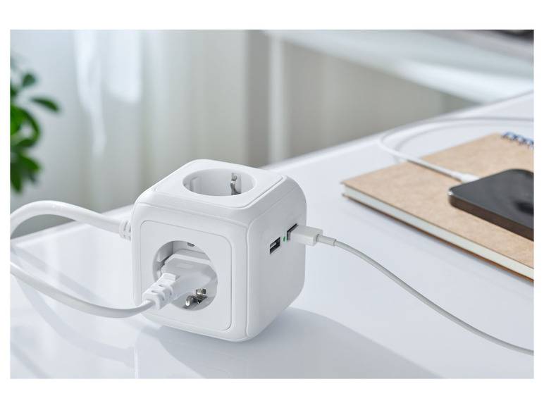 SILVERCREST® Steckdosenwürfel mit USB-Ports Rabatt