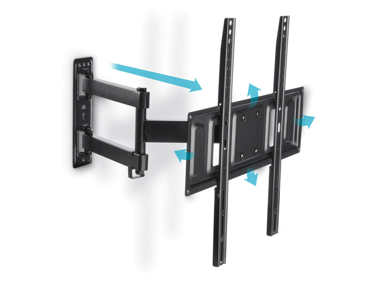 SILVERCREST® »STVWH35 A1« TV Wandhalterung mit Wasserwaage schwenk- und neigbar 32 - 65 Zoll Flash Sale