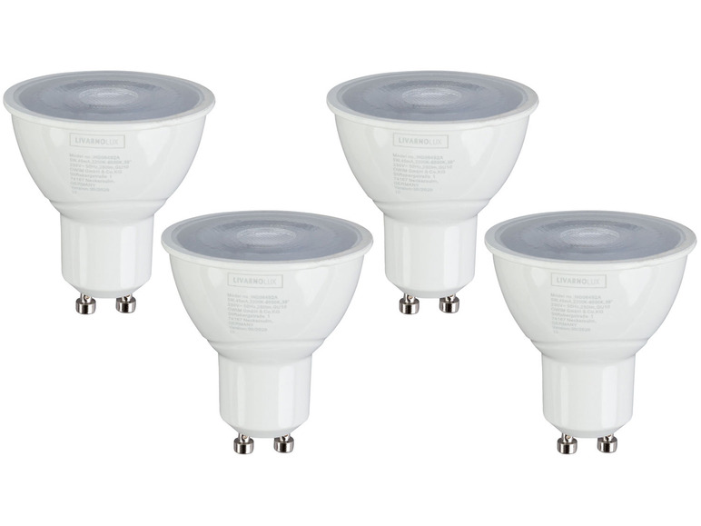 LIVARNO home 4er Set - Leuchtmittel Lichtfarbensteuerung, für Zigbee Smart Home, 5 Watt, GU10 Osterangebot