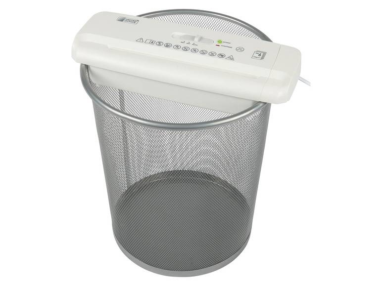 UNITED OFFICE® Aktenvernichter-Papierkorbaufsatz, 6 Blatt A4, mit ausziehbarem Teleskoparm Super Sparpreis