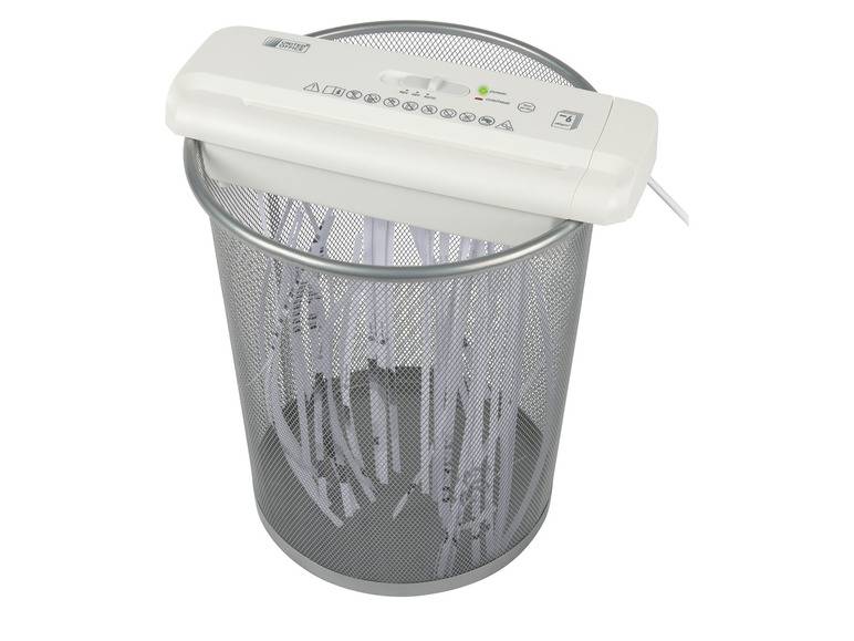 UNITED OFFICE® Aktenvernichter-Papierkorbaufsatz, 6 Blatt A4, mit ausziehbarem Teleskoparm Super Sparpreis