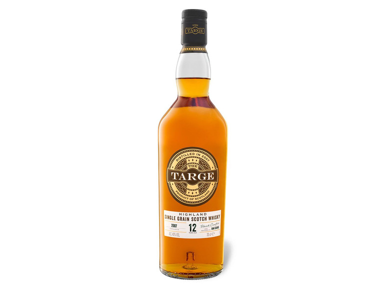 The Targe Highland Single Grain Scotch Whisky 12 Jahre mit Geschenkbox 40% Vol Großer Ausverkauf
