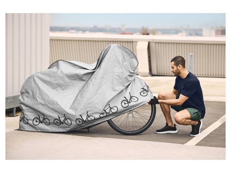 CRIVIT Fahrradabdeckung, wasserresistent, mit Kordelzug und Klickverschluss Super Rabatt