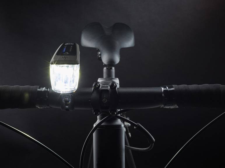 CRIVIT LED-Fahrradleuchten-Set mit Notbremsfunktion Outlet