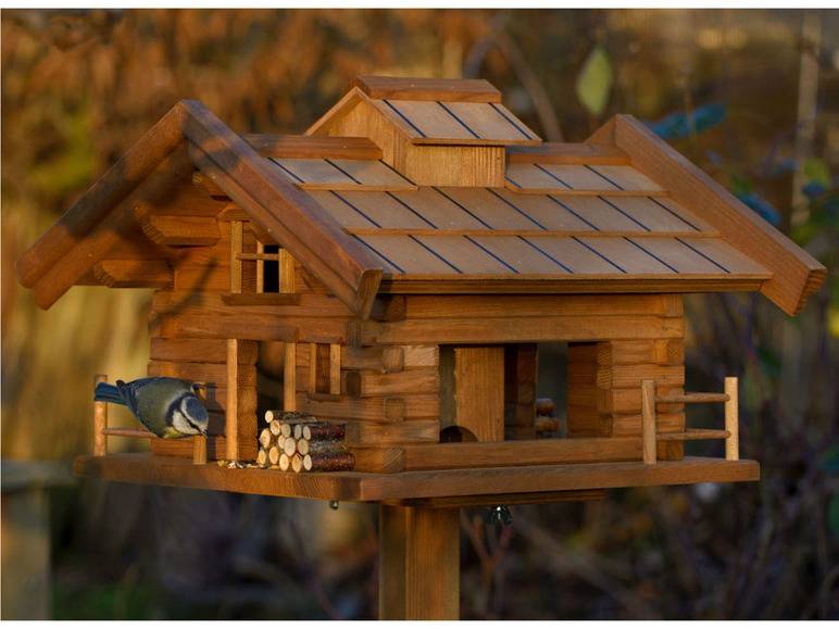 dobar Vogelfutterhaus »Tirol«, inkl. Standfuß, H 117 cm, aus Holz Großer Ausverkauf