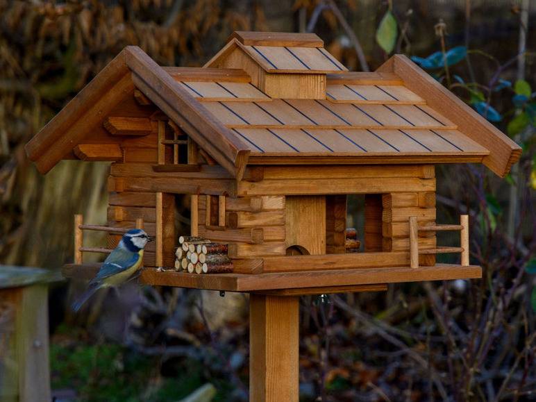 dobar Vogelfutterhaus »Tirol«, inkl. Standfuß, H 117 cm, aus Holz Großer Ausverkauf