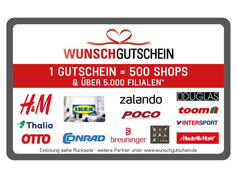 Wunschgutschein - Digital Code 25€ Auslauf