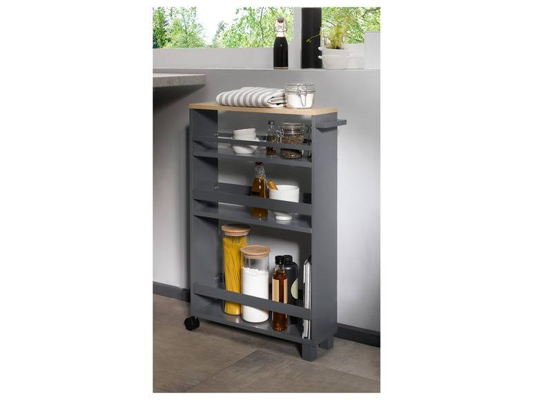 LIVARNO home Küchen-Nischenwagen, mit 3 Ablageflächen Begrenztes Angebot