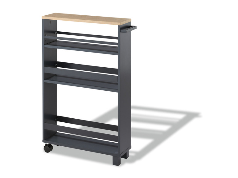 LIVARNO home Küchen-Nischenwagen, mit 3 Ablageflächen Begrenztes Angebot